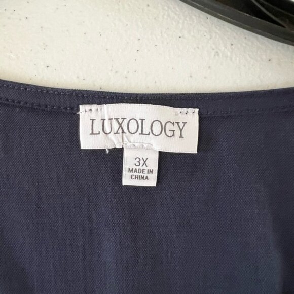 Luxology Blue Midi V-Neck Sundress - Picture 13 of 13